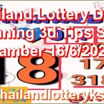 Thailand Lottery Down Winning 3d Tips Sure namber 16/6/2026
