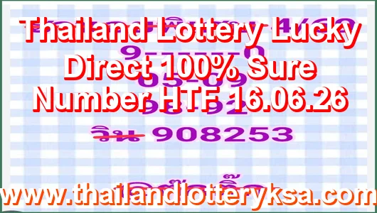 Thailand Lottery Lucky Direct 100% Sure Number HTF 16.06.26