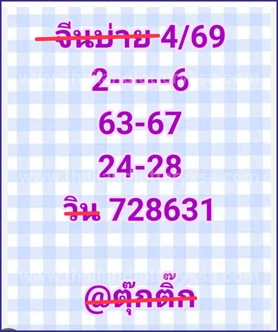 Thailand Lottery Lucky Direct 100% Sure Number HTF 16.06.26