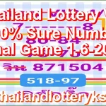 Thailand Lottery VIP 100% Sure Number Final Game 1-6-2026