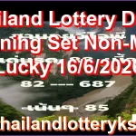 Thailand Lottery Down Winning Set Non-Miss Lucky 16/6/2026