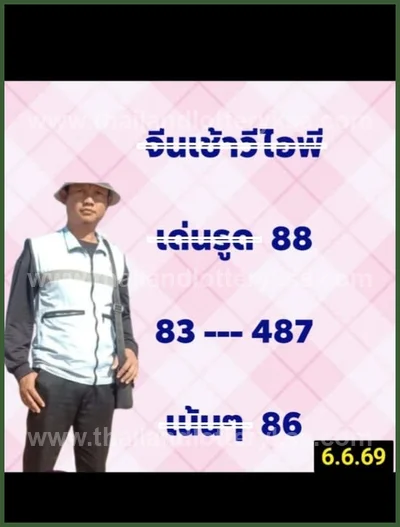 Thailand Lottery Down Winning Set Non-Miss Lucky 16/6/2026