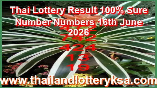 Thai Lottery Result 100% Sure Number Numbers 16th June 2026