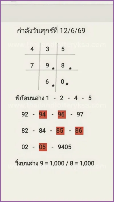 Thai Lotto Game Non-Miss Result 3Up Numbers 16th June 2026