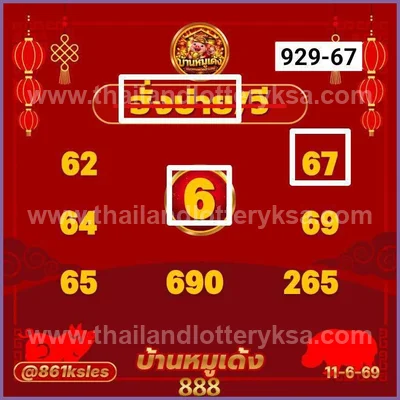 Thai Lottery 3Up Numbers Cut Digit Tips Game 16th June 2026