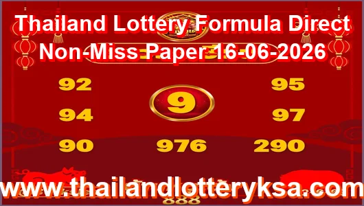 Thailand Lottery Formula Direct Non-Miss Paper 16-06-2026