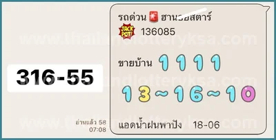 Thai Lotto 3Up Sure namber HTF Numbers Master 01 July 2026