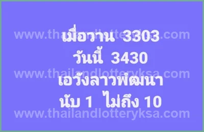 Thai Lotto Game Result Tips Direct VIP Lucky 1st July 2026