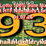Thai Lotto 100% Sure Number Set HTF Non-Miss Lucky 01.07.26