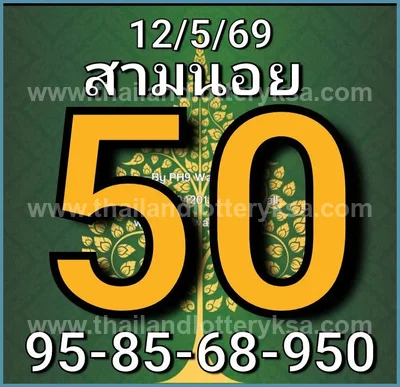 Thai Lotto 100% Sure Number Set HTF Non-Miss Lucky 01.07.26