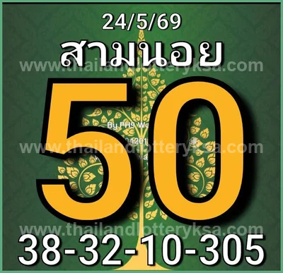 Thai Lotto 100% Sure Number Set HTF Non-Miss Lucky 01.07.26