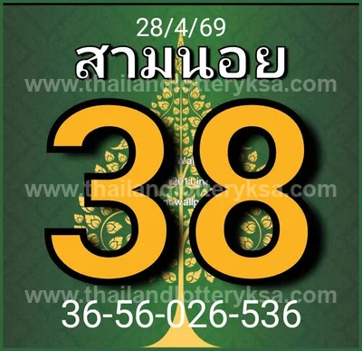 Thai Lotto Direct Formula Cut Digit Numbers Paper 01/7/2026