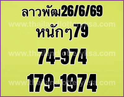 Thailand Lottery Down Master Result Game Tips 01 July 2026